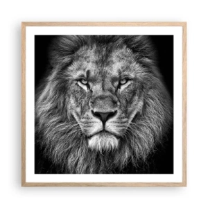 Affiche dans un chêne clair - Poster - En vêtement de sacre - 60x60 cm