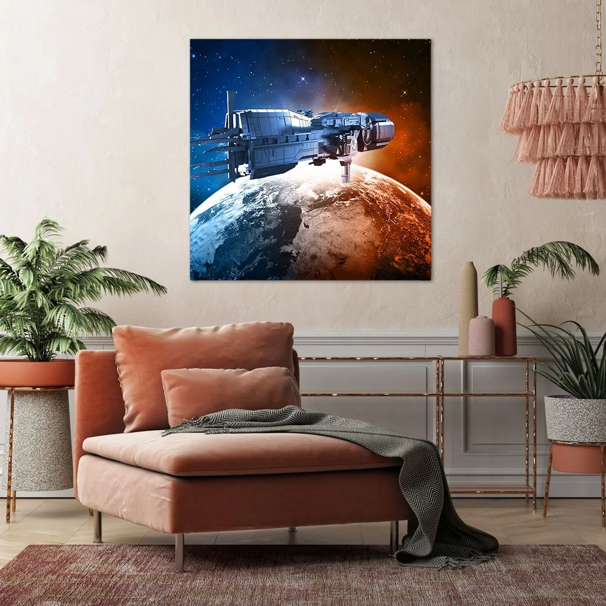 Impression sur toile - Image sur toile - Un observateur attentif - 50x50 cm