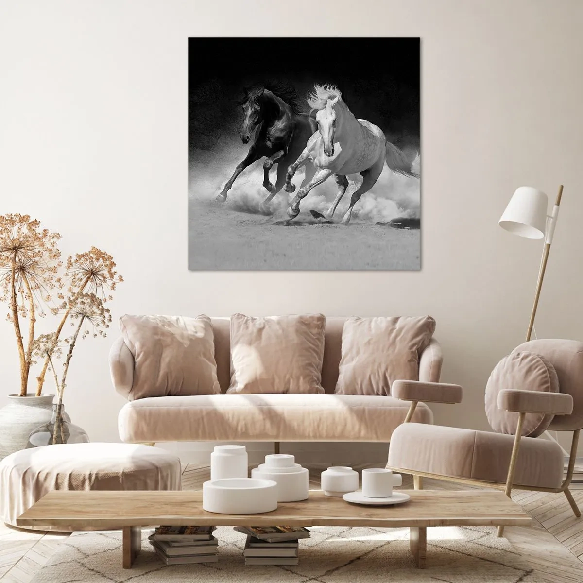 Impression sur toile - Image sur toile - Galop de la liberté - 70x70 cm