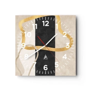 Horloge murale - Pendule murale - Formes emmellées - 40x40 cm