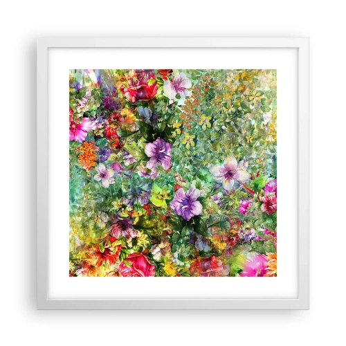 Affiche dans un cadre blanc - Poster - En fleurs pour la perdition - 40x40 cm