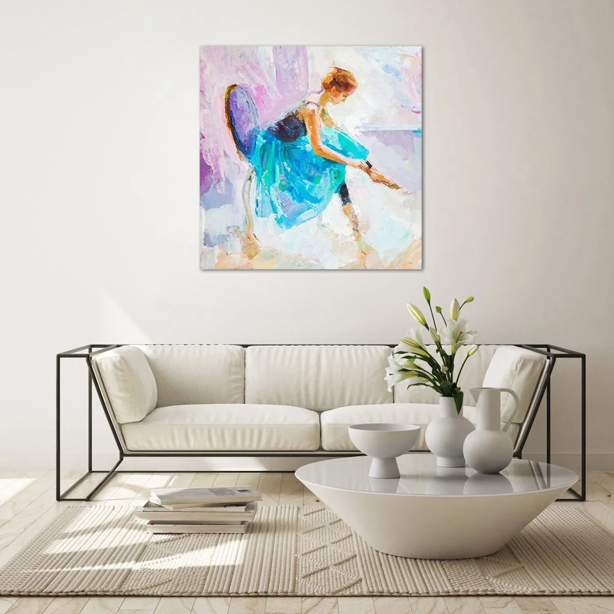 Impression sur verre - Image sur verre - Grâce ineffable, charme subtil - 60x60 cm