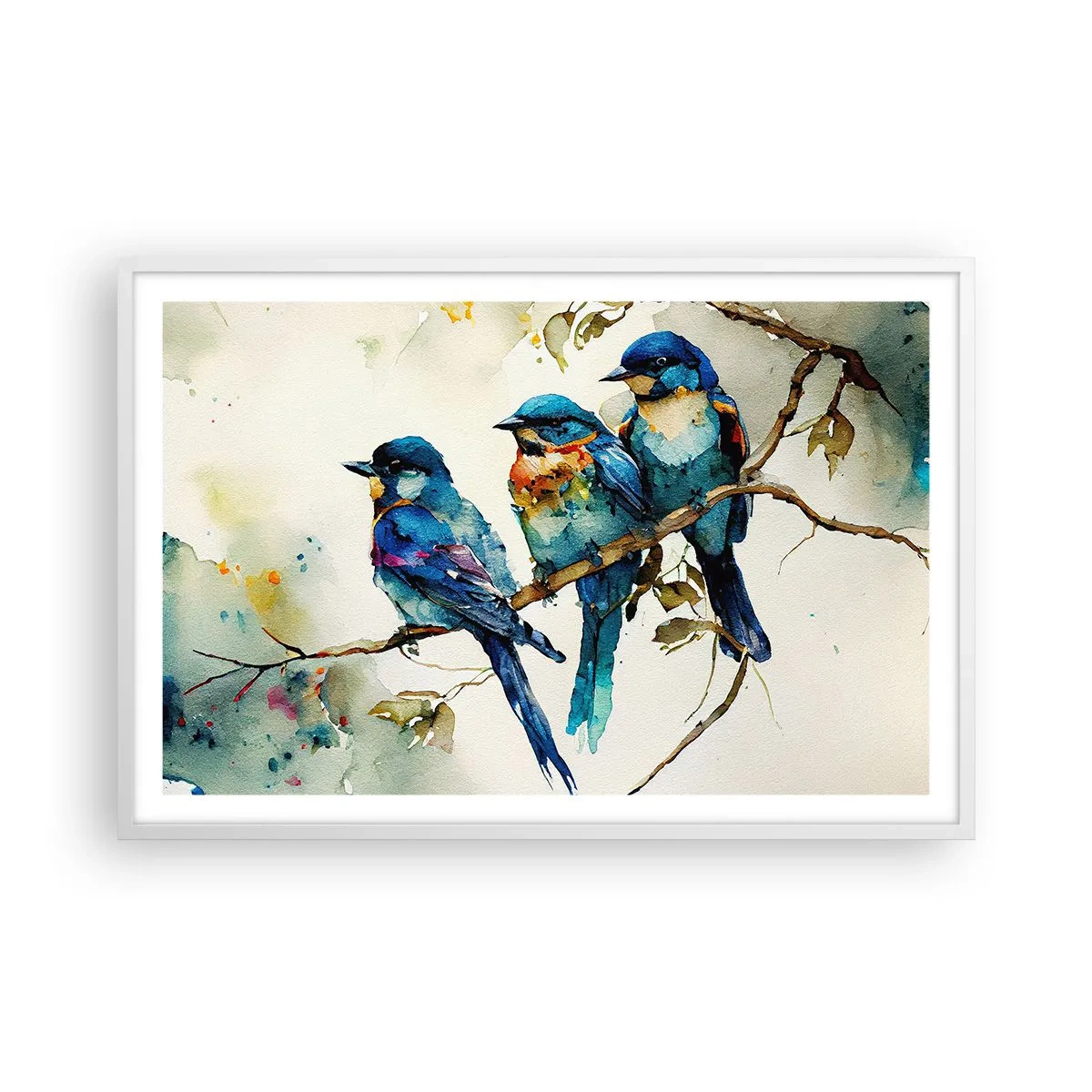 Affiche dans un cadre blanc - Poster - A-t-il été offensé ? - 91x61 cm