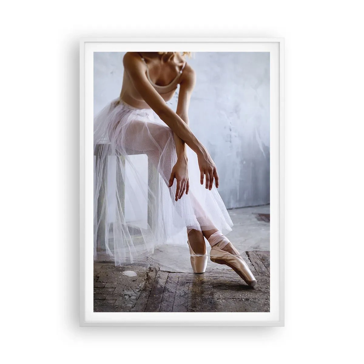 Affiche dans un cadre blanc - Poster - Avant que les lumières de la rampe ne clignotent - 70x100 cm