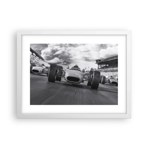 Affiche dans un cadre blanc - Poster - Puissance! - 40x30 cm