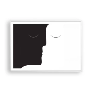 Affiche dans un cadre blanc - Poster - Unité des contraires - 100x70 cm