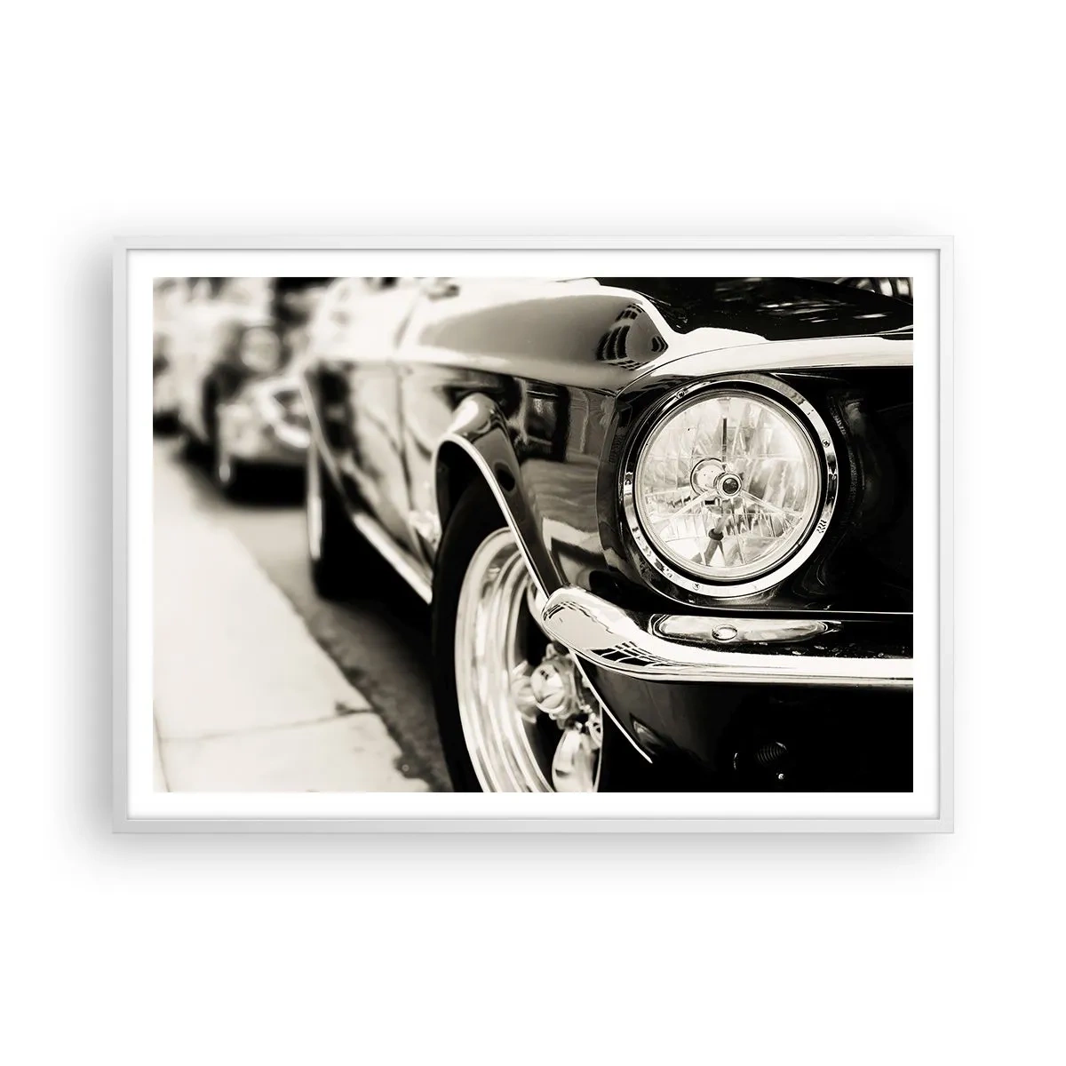 Affiche dans un cadre blanc - Poster - Brillance permanente - 100x70 cm