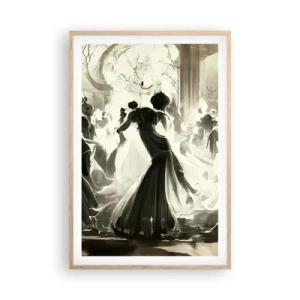 Affiche dans un chêne clair - Poster - La grande mascarade - 61x91 cm
