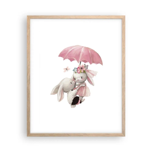 Affiche dans un chêne clair - Poster - C'est ça l'amour - 40x50 cm