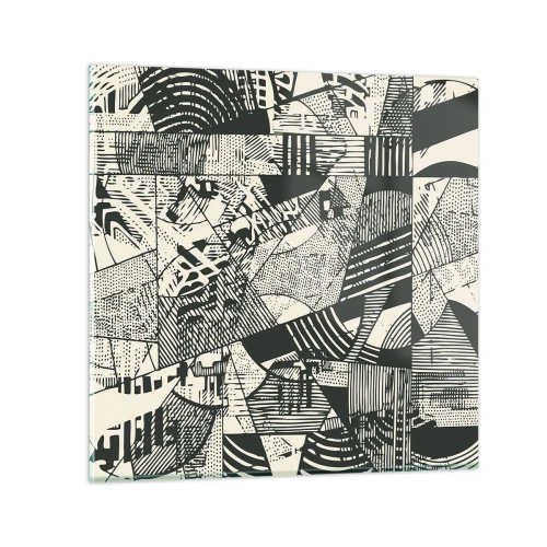 Impression sur verre - Image sur verre - Dynamique du modernisme - 50x50 cm