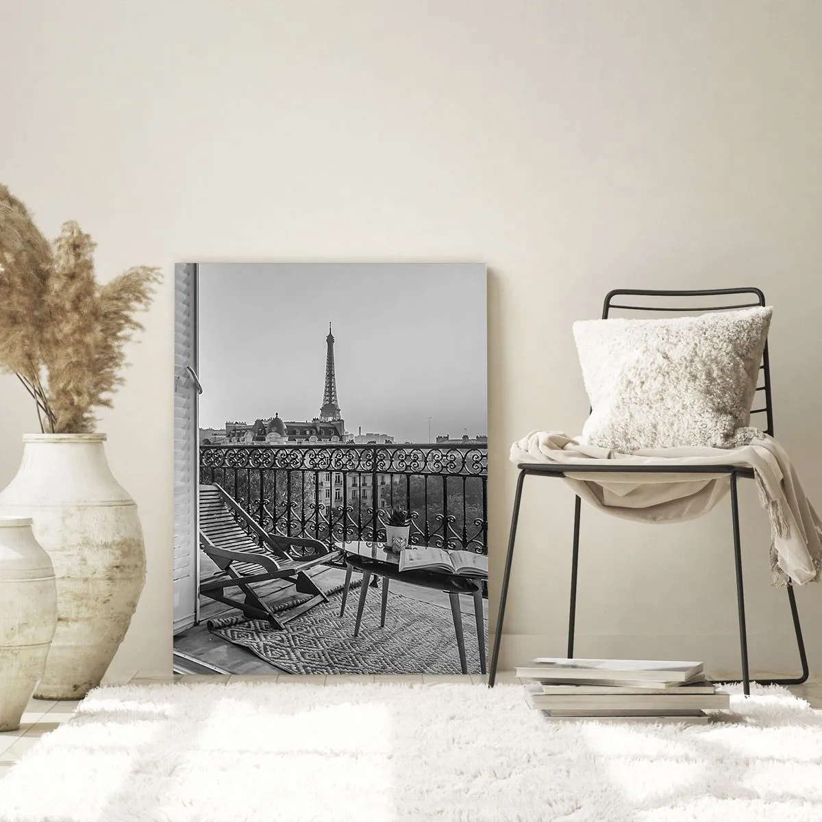 Impression sur verre - Image sur verre - Un après-midi parisien - 50x70cm - Après-midi parisien - Décoration murale moderne pour le salon et la chambre ARTTOR