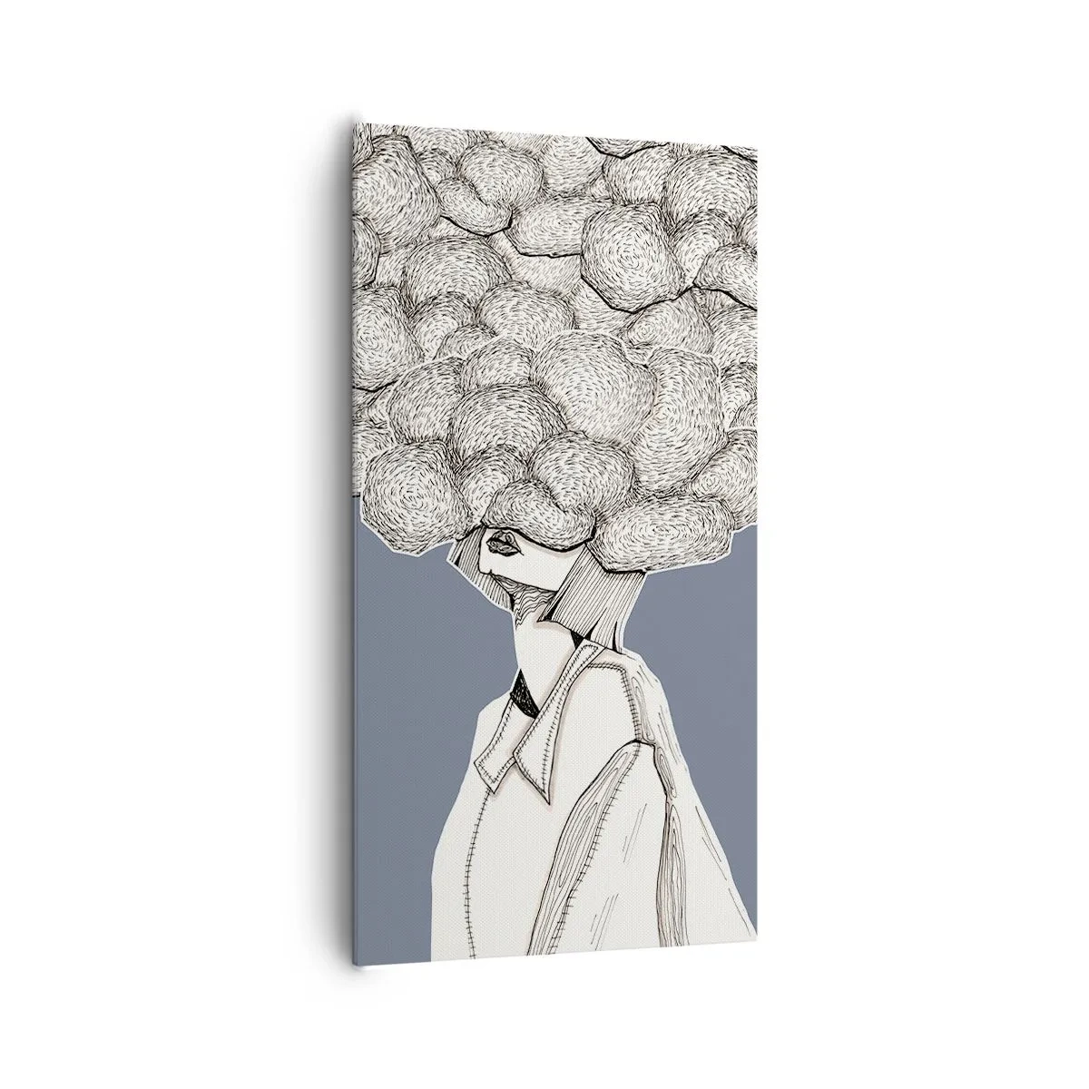 Impression sur toile - Image sur toile - La tête dans les nuages - 65x120 cm