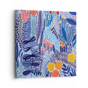 Impression sur toile - Image sur toile - Jardin hawaïen - 30x30 cm