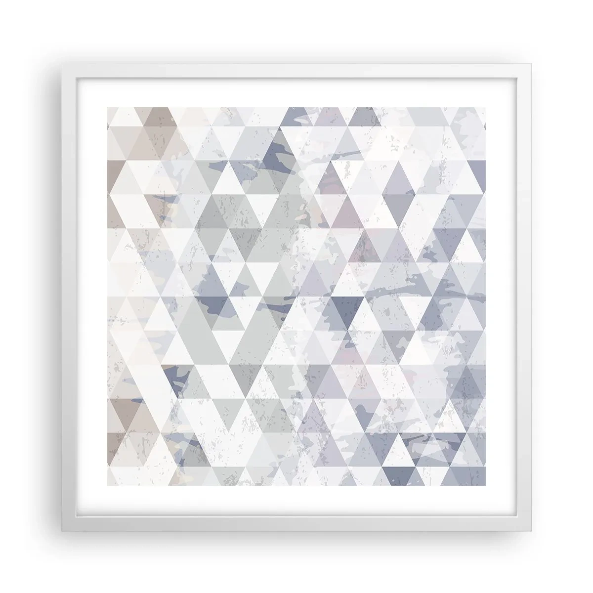 Affiche dans un cadre blanc - Poster - En rythme de trois - 50x50 cm