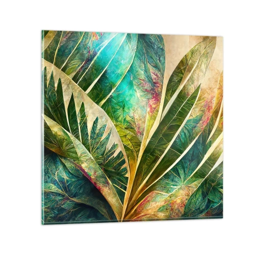 Impression sur verre - Image sur verre - Les couleurs des tropiques - 70x70 cm