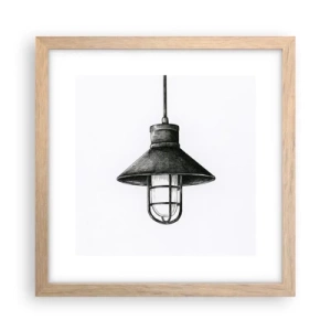 Affiche dans un chêne clair - Poster - Comme il y a des années… - 30x30 cm