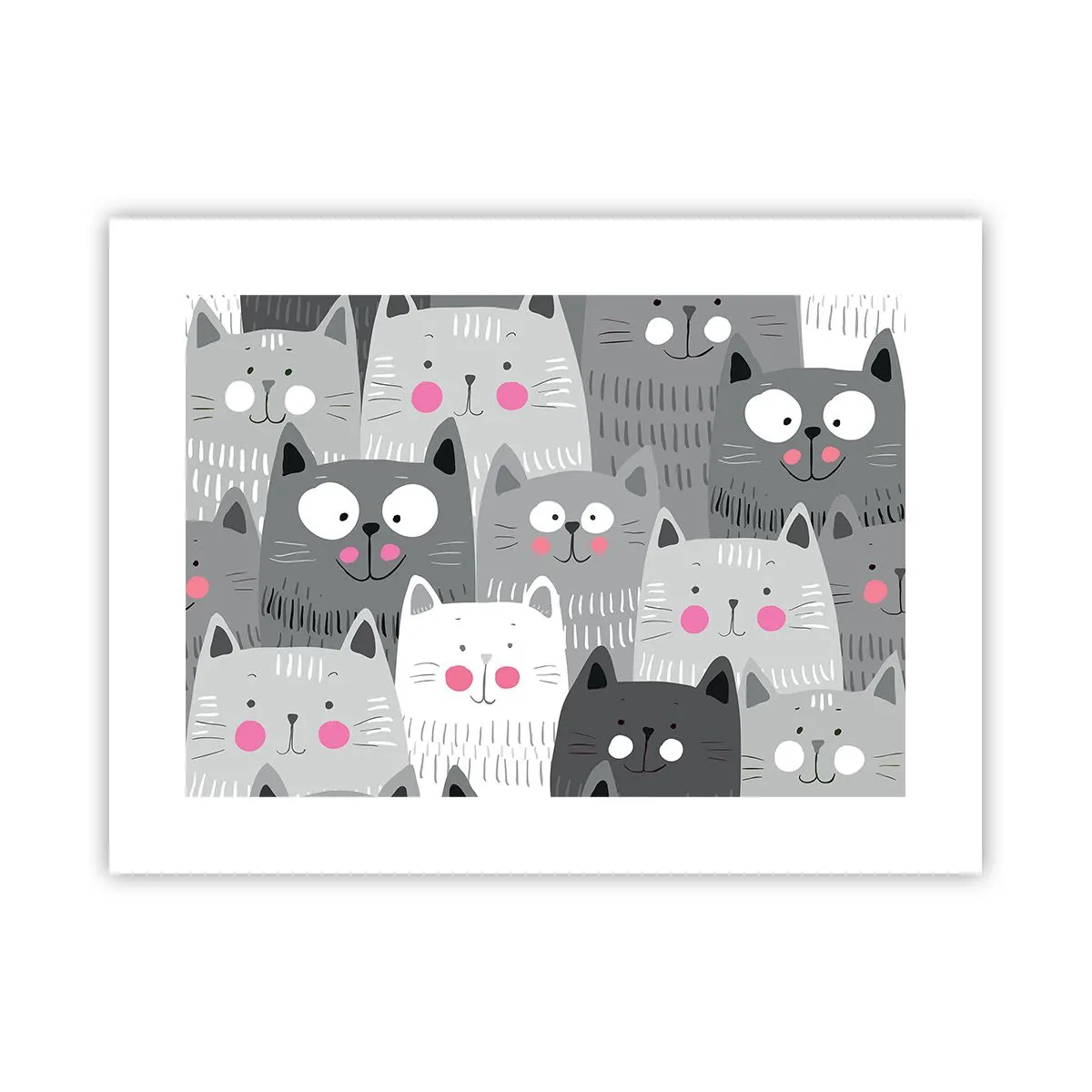 Affiche - Poster - Le monde des chats - 40x30 cm