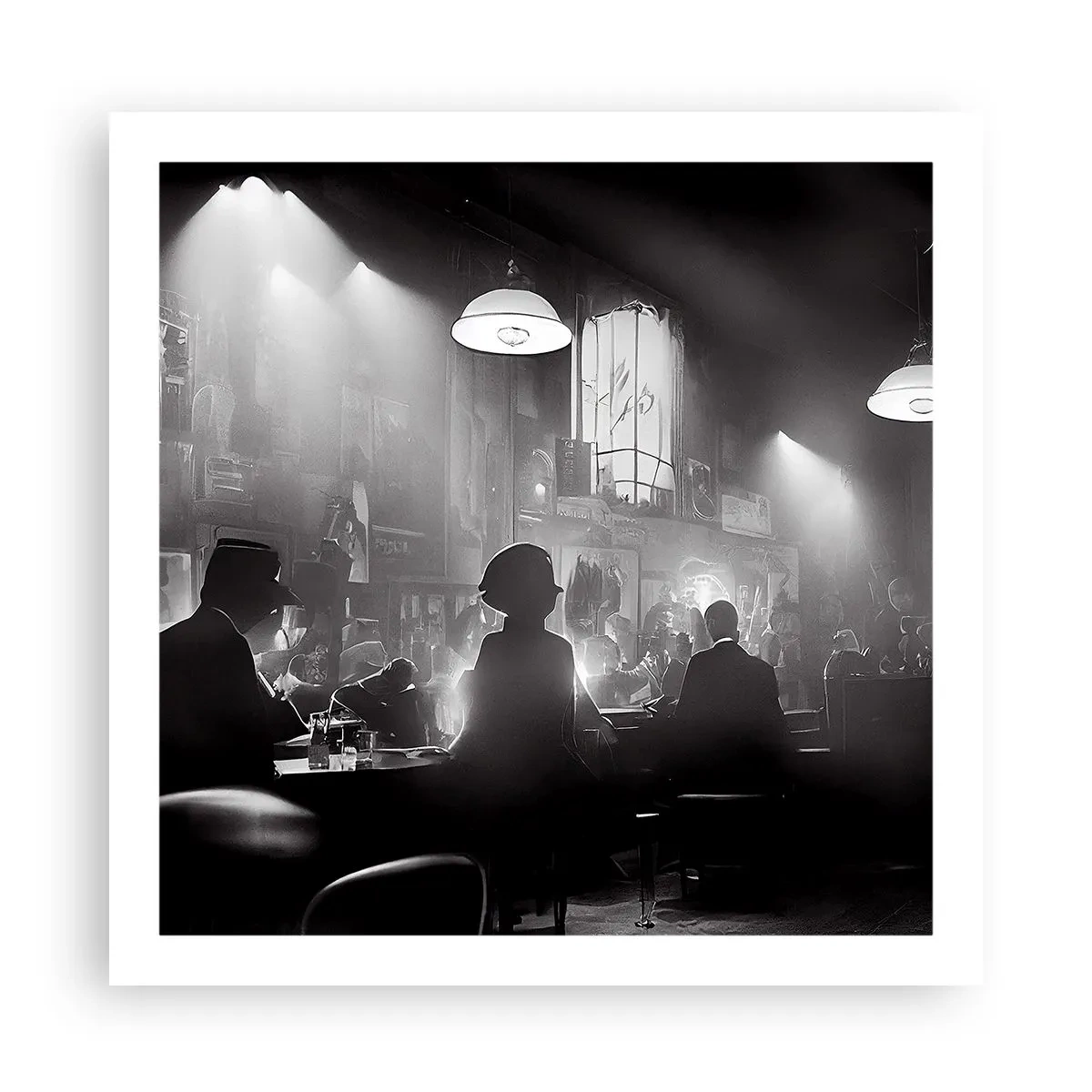 Affiche - Poster - Dans une ambiance jazz - 60x60 cm