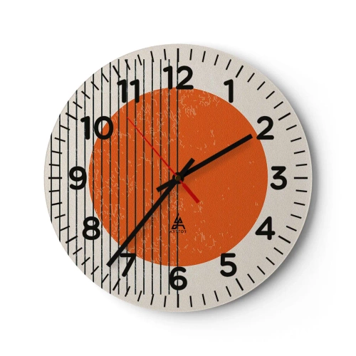 Horloge murale - Pendule murale - Toujours le soleil - 40x40 cm