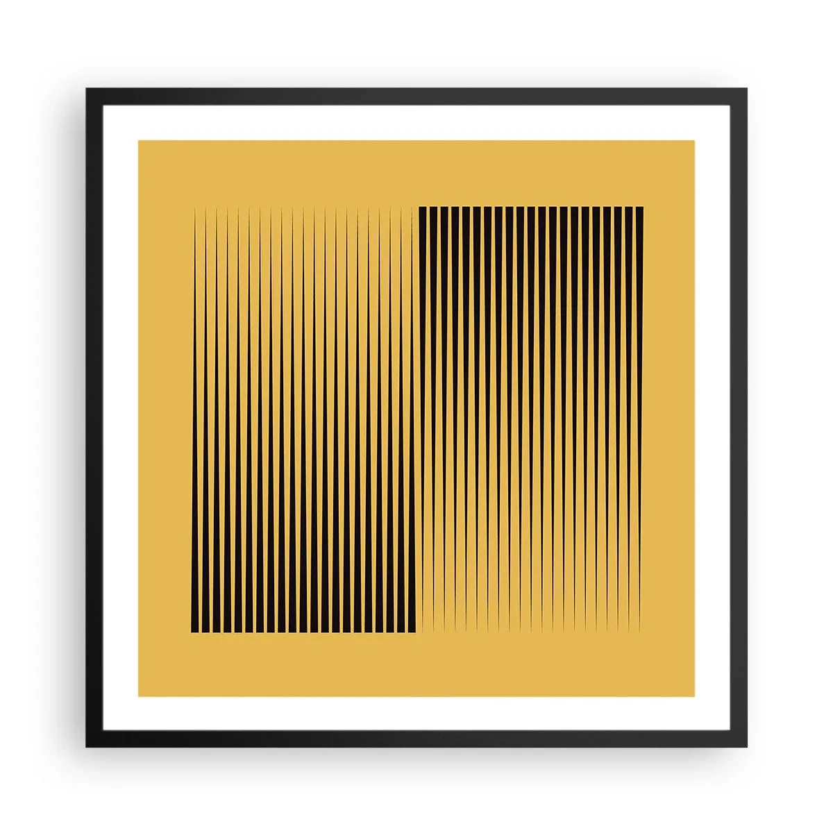 Affiche dans un cadre noir - Poster - Cadre opposé - 60x60 cm