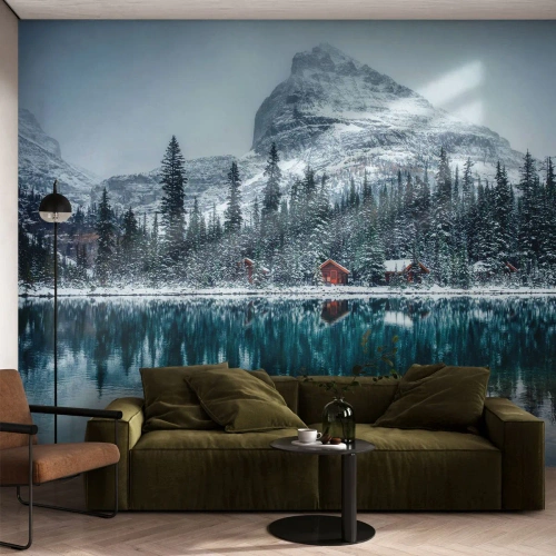 Papier Peint Autocollant Deluxe Sticker - Retraite canadienne - Paysage, Canada, Hiver - 200x140 cm
