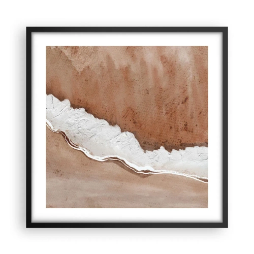Affiche dans un cadre noir - Poster - Dans des couleurs de la terre - 50x50 cm