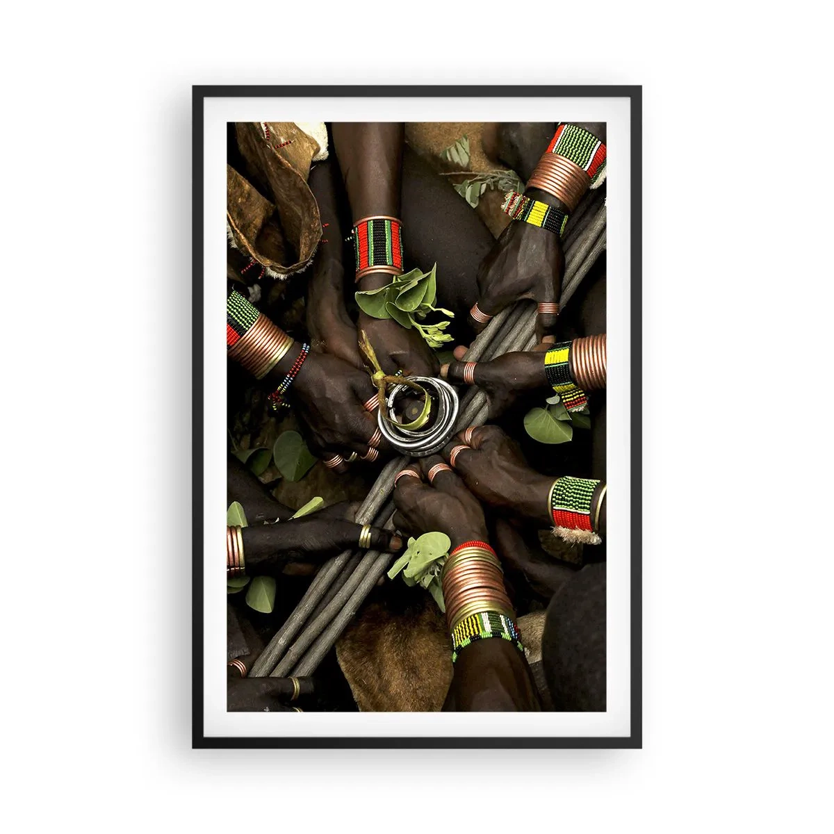 Affiche dans un cadre noir - Poster - Nous sommes ensemble - 61x91 cm