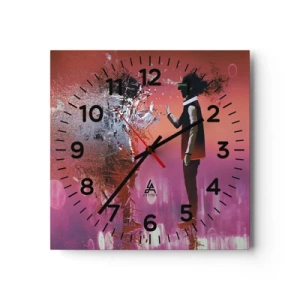 Horloge murale - Pendule murale - Pouvez-vous regarder à l'intérieur de vous-même ? - 40x40 cm