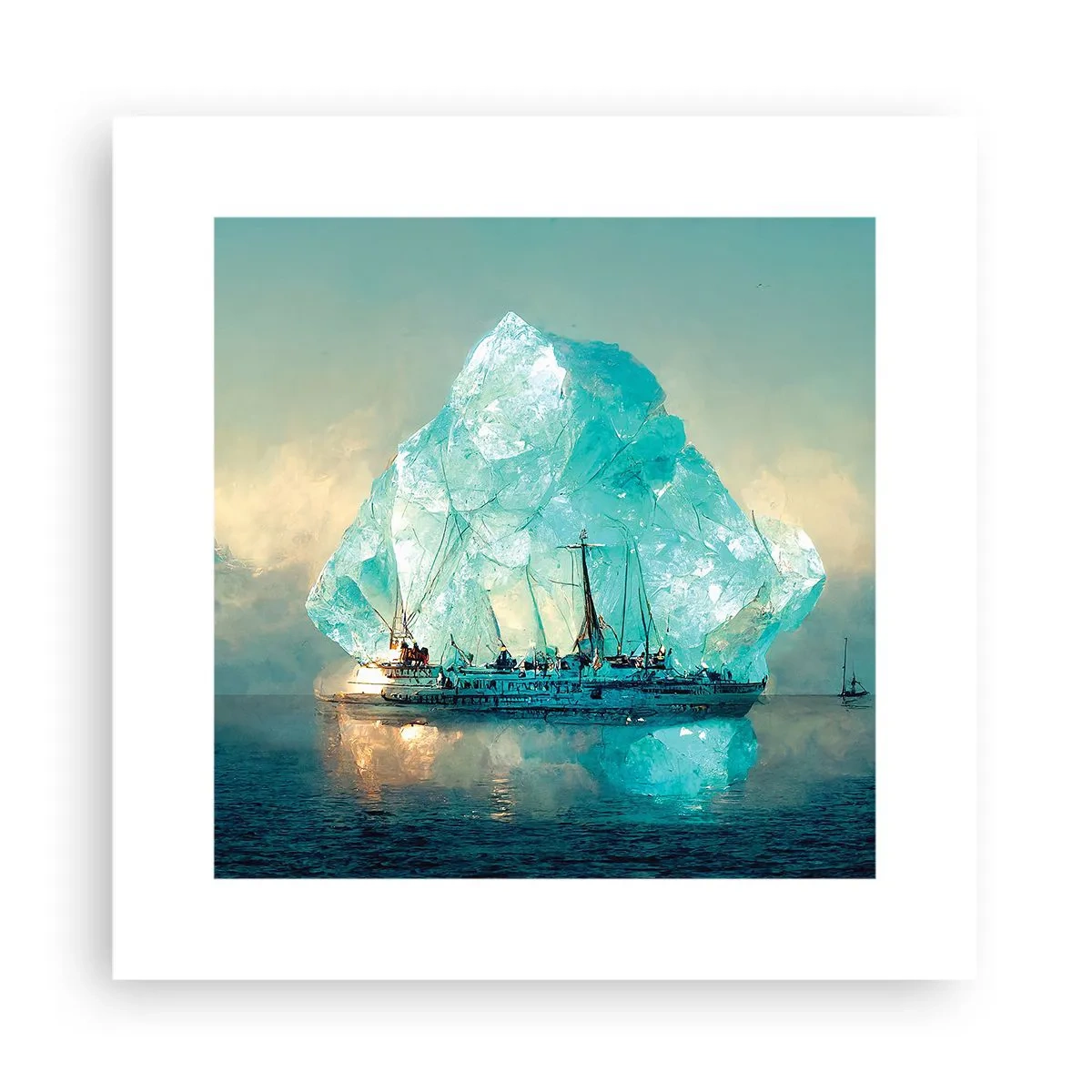 Affiche - Poster - Diamant arctique - 30x30 cm
