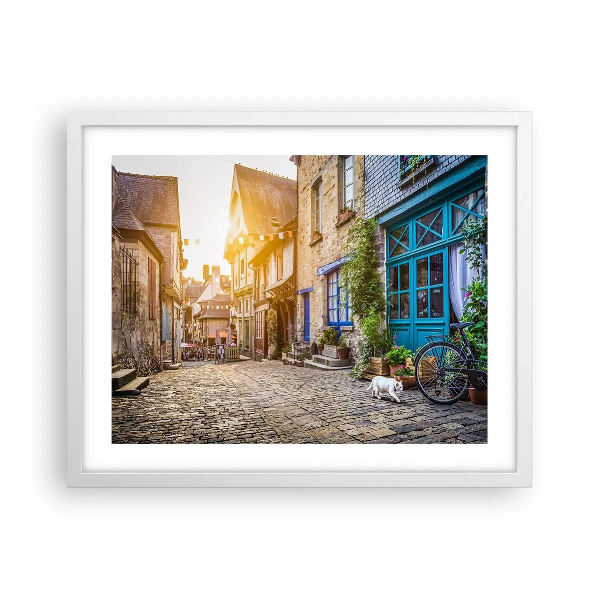 Affiche dans un cadre blanc - Poster - Aux confins du monde - 50x40 cm