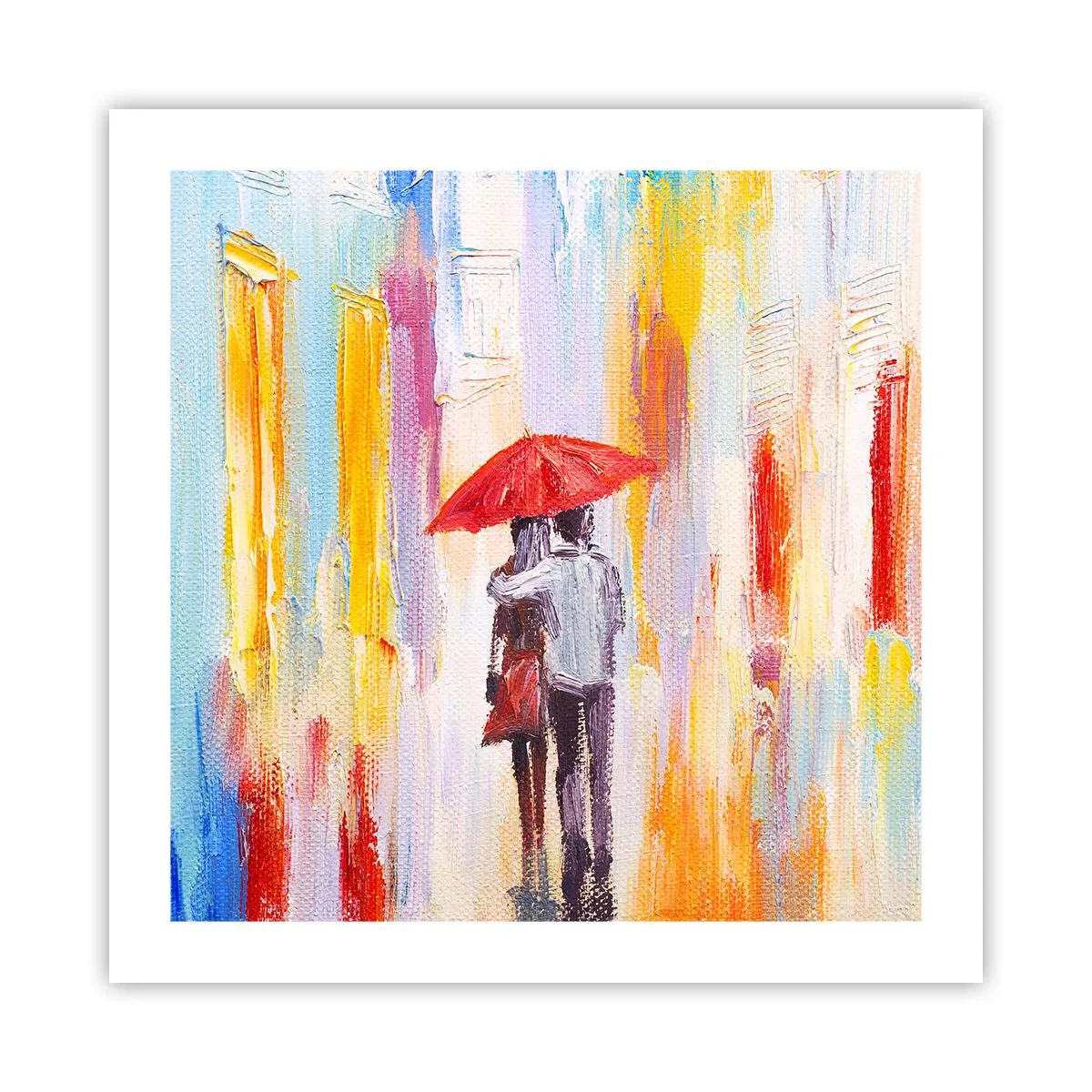 Affiche - Poster - Qu'il pleuve encore - 50x50 cm