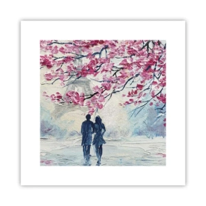Affiche - Poster - Ballade romantique - 30x30 cm