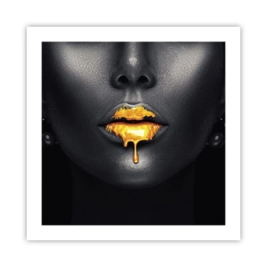 Affiche - Poster - Bouche d'or - 50x50 cm