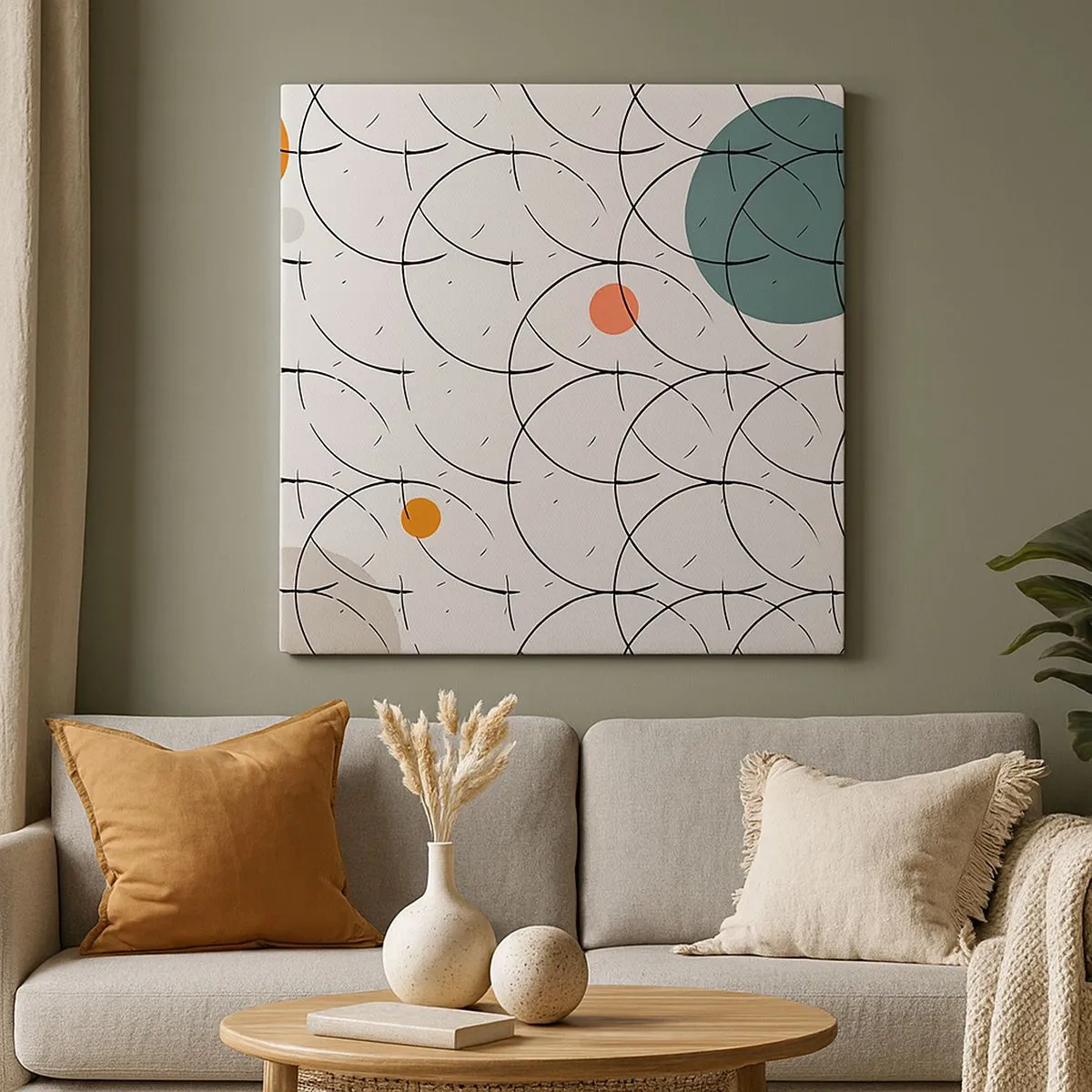 Impression sur toile - Image sur toile - Dans l'esprit pop art - 30x30 cm