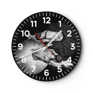 Horloge murale - Pendule murale - Jin et jang – équilibre idéal - 40x40 cm