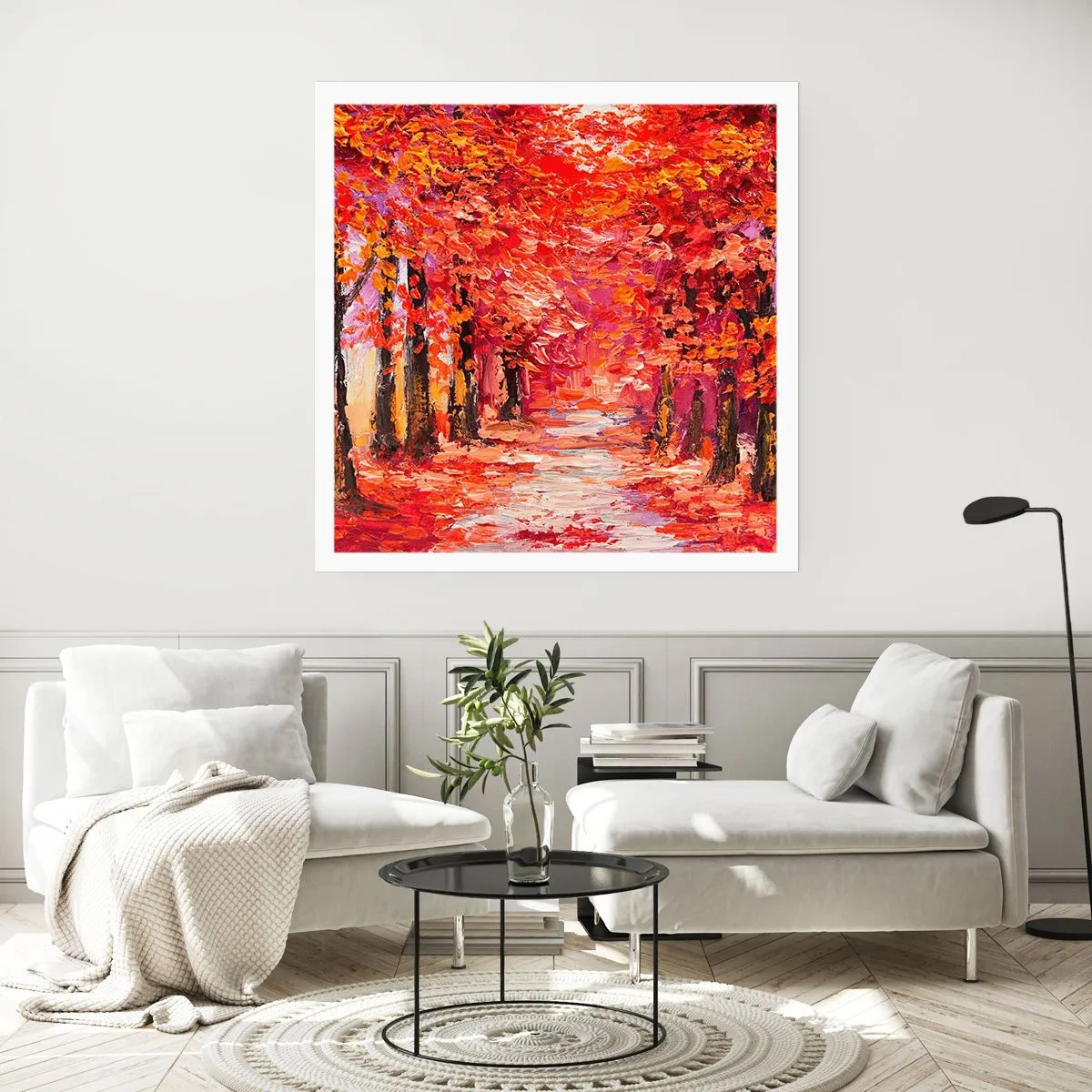 Affiche - Poster - Impression d'automne - 40x40 cm