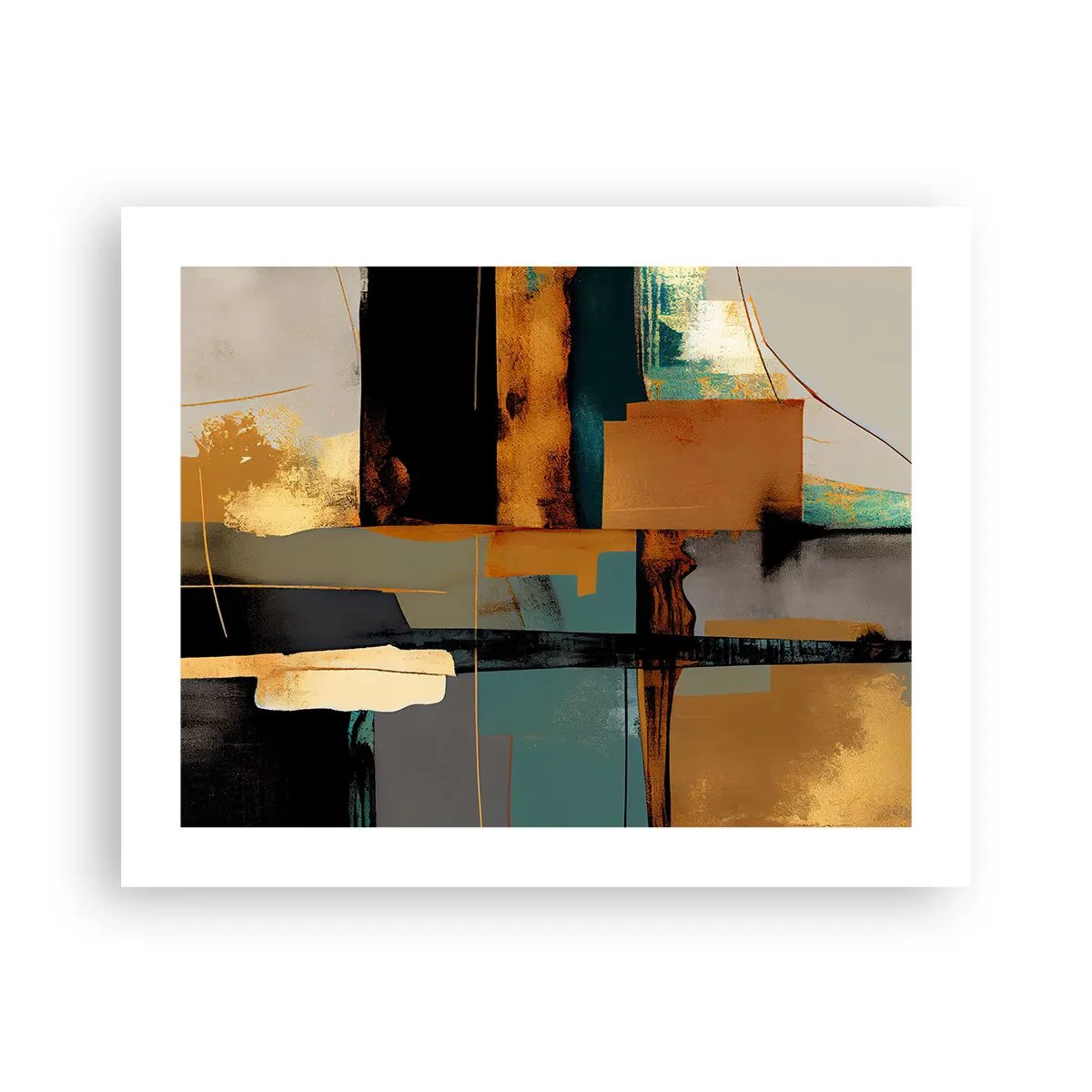 Affiche - Poster - Abstraction – lumière et ombre - 50x40 cm