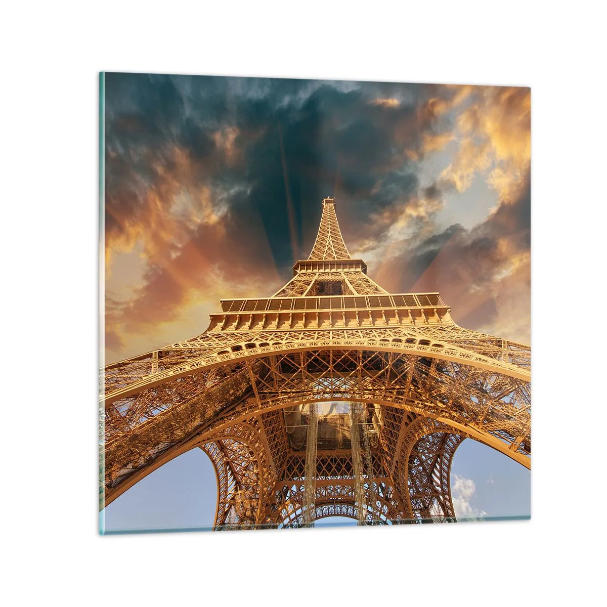 Impression sur verre - Image sur verre - Comment l'humanité a atteint le ciel - 40x40 cm