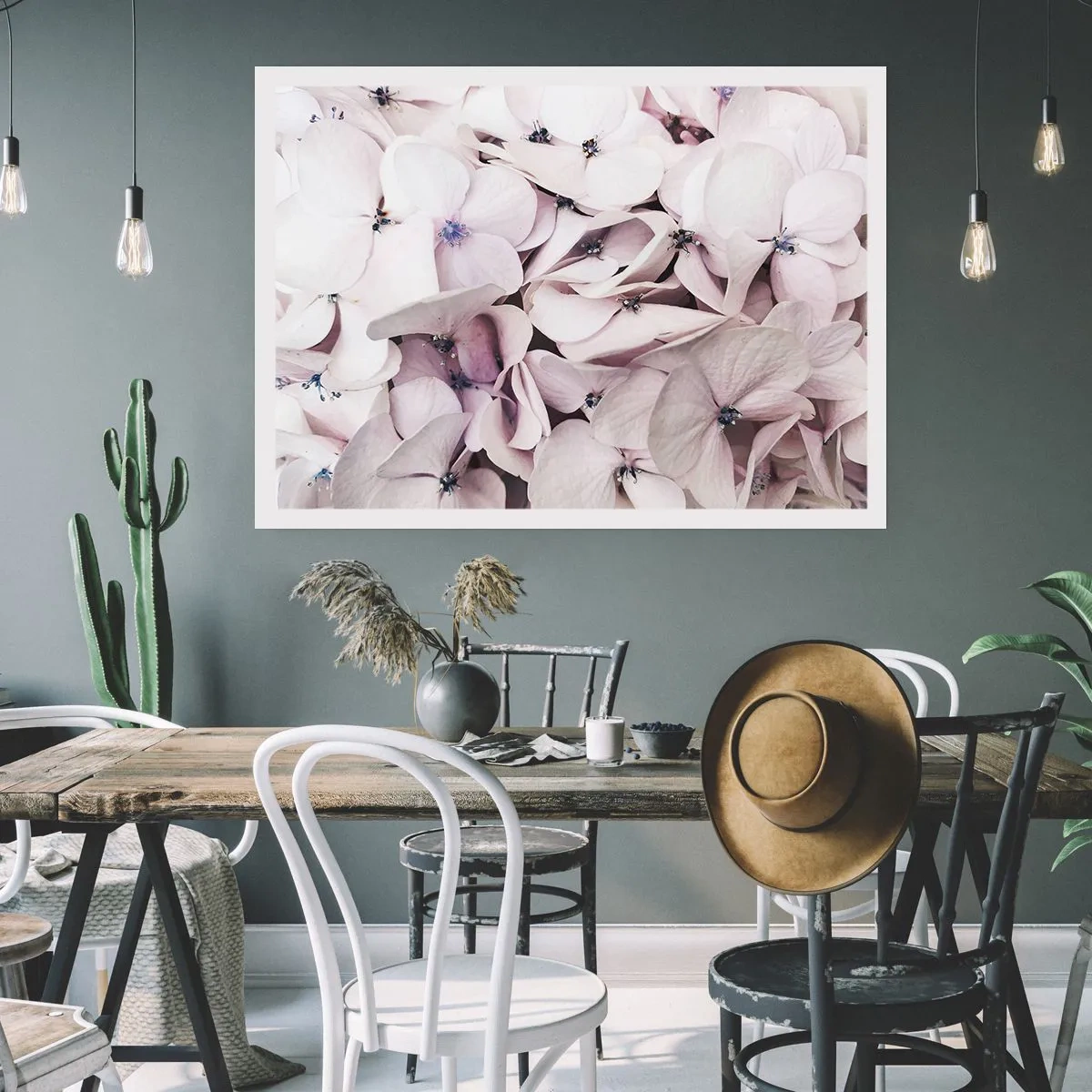 Affiche - Poster - Dans un flot de fleurs - 70x50 cm