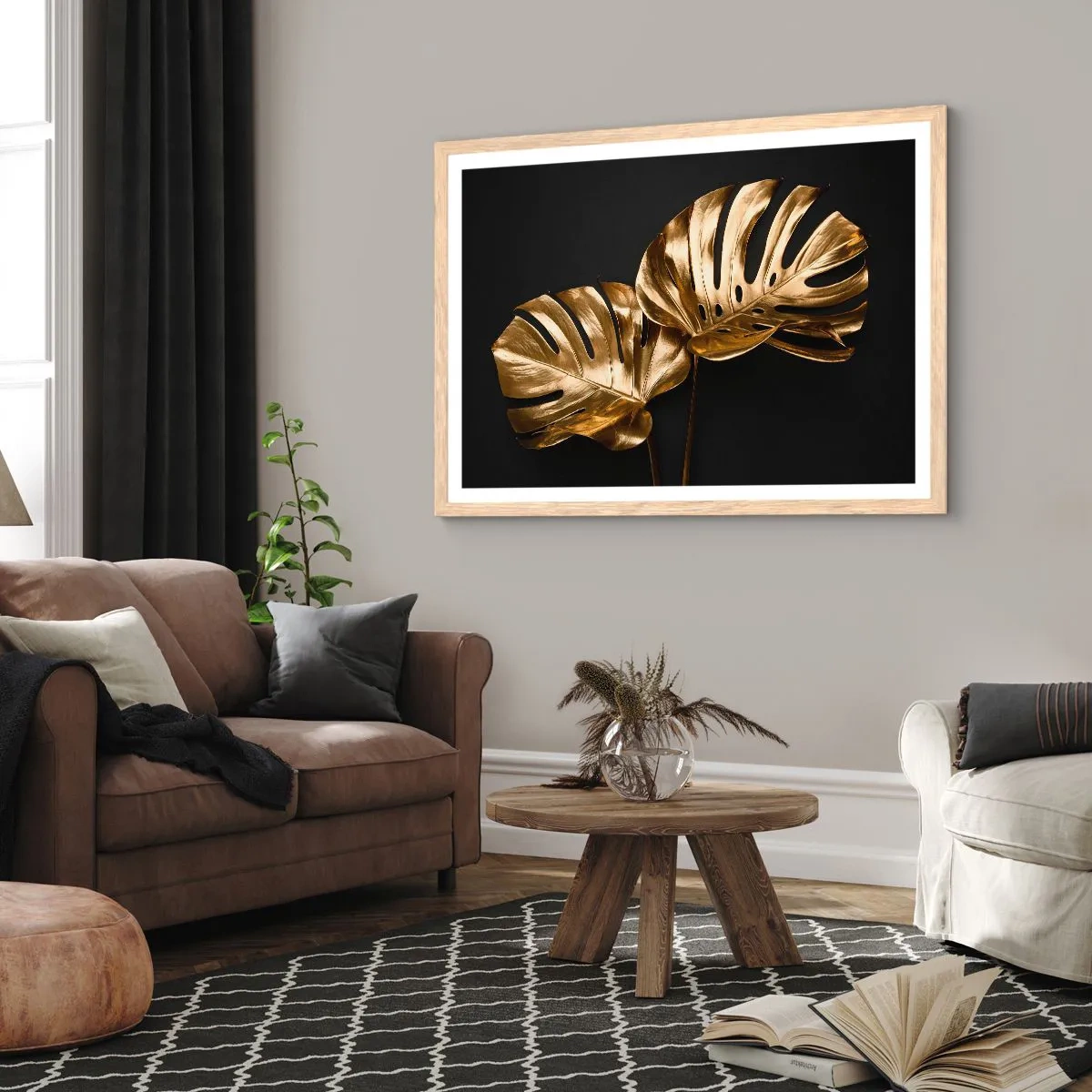 Affiche dans un chêne clair - Poster - Les trésors de la nature - 100x70 cm