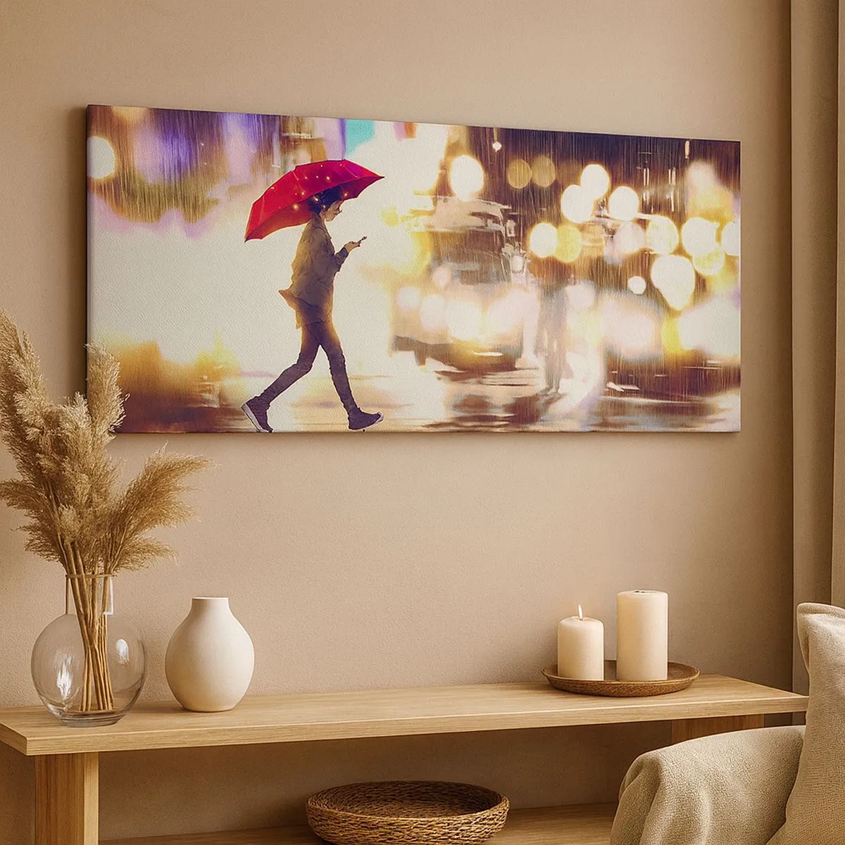 Impression sur toile - Image sur toile - Et pourtant ensoleillé - 100x40 cm