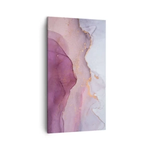 Impression sur toile - Image sur toile - Vagues lilas et violettes - 45x80 cm