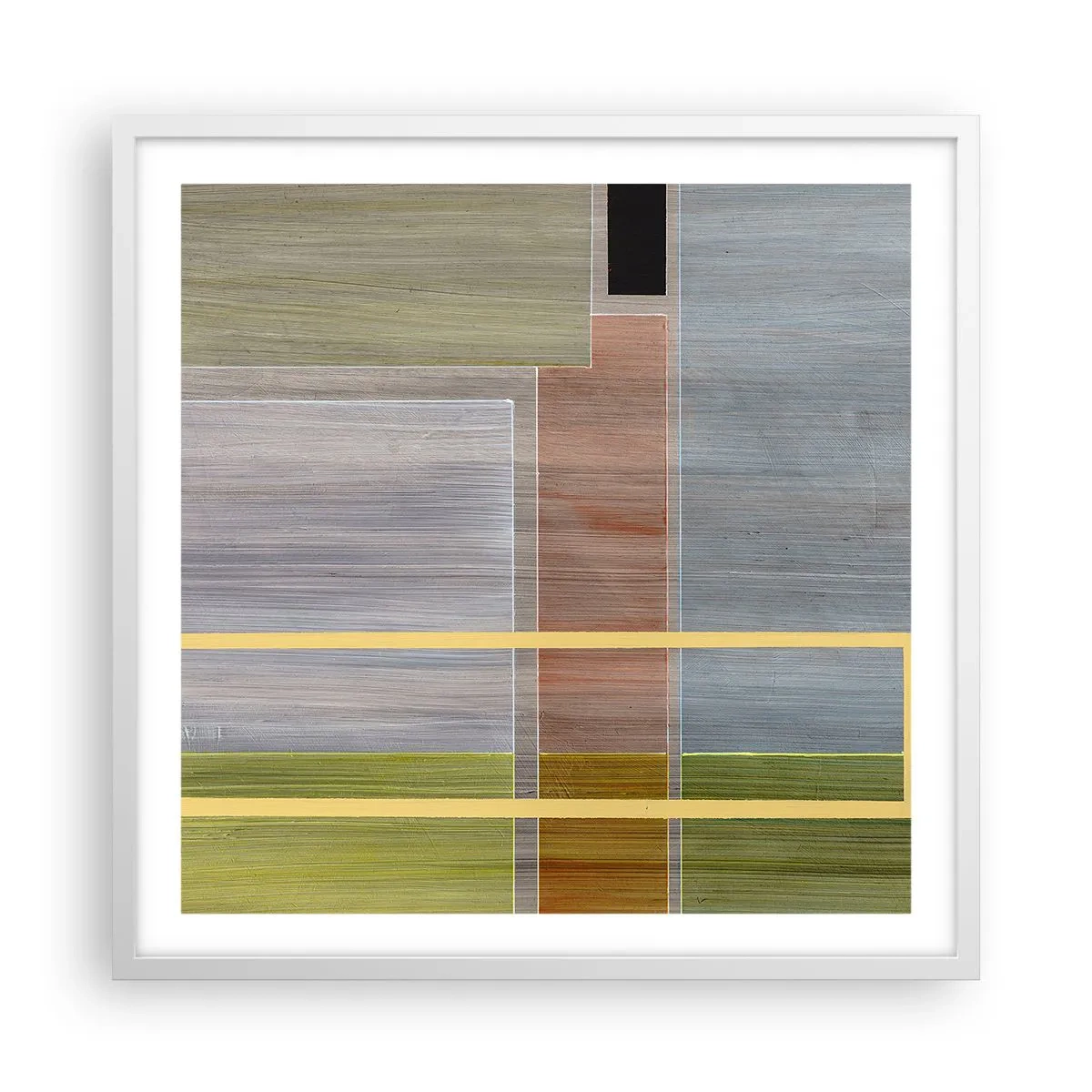 Affiche dans un cadre blanc - Poster - Simple et calme - 60x60 cm