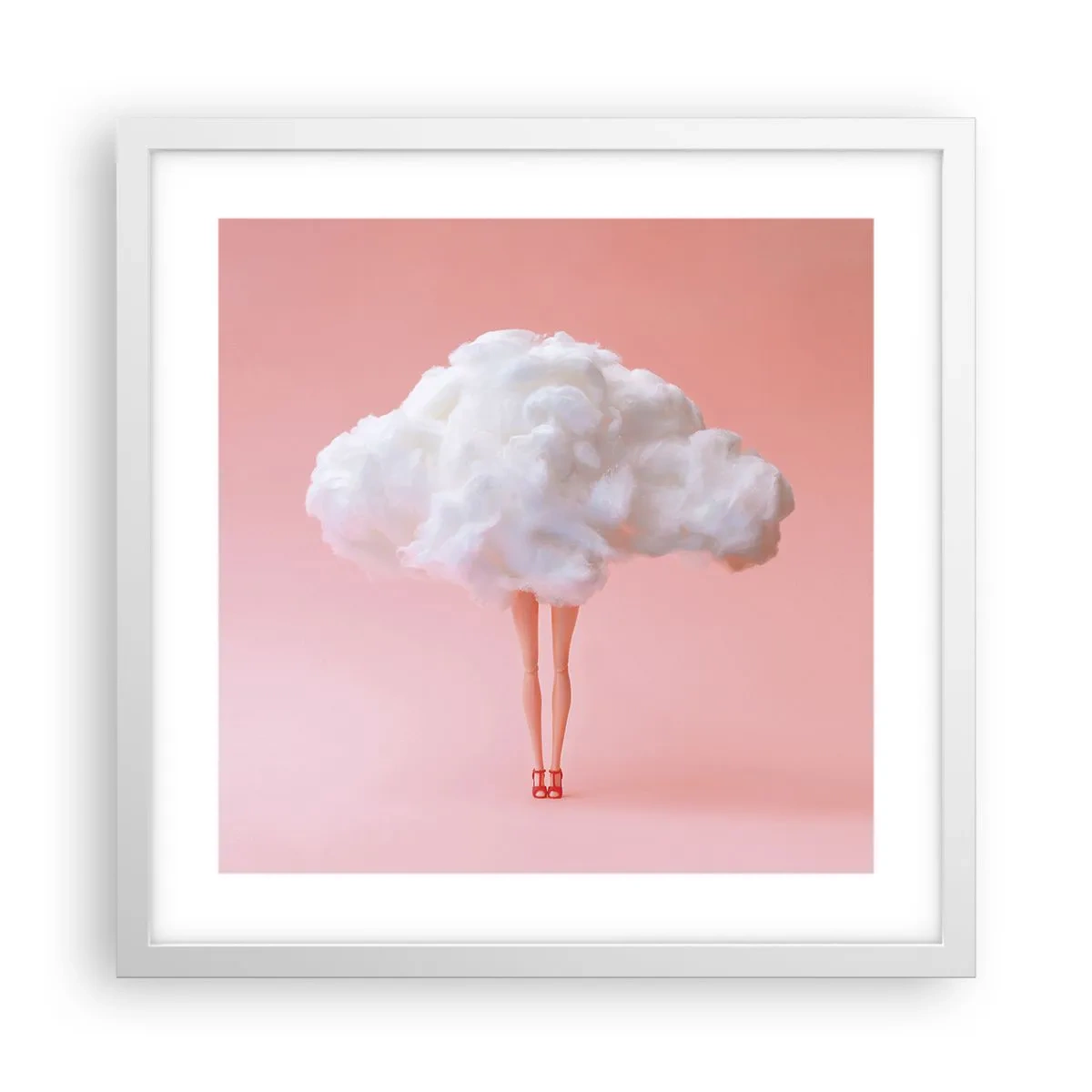 Affiche dans un cadre blanc - Poster - Douce promesse - 40x40 cm