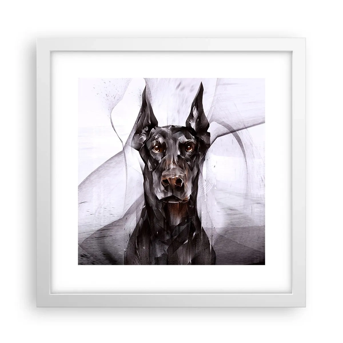 Affiche dans un cadre blanc - Poster - Né noble - 30x30 cm