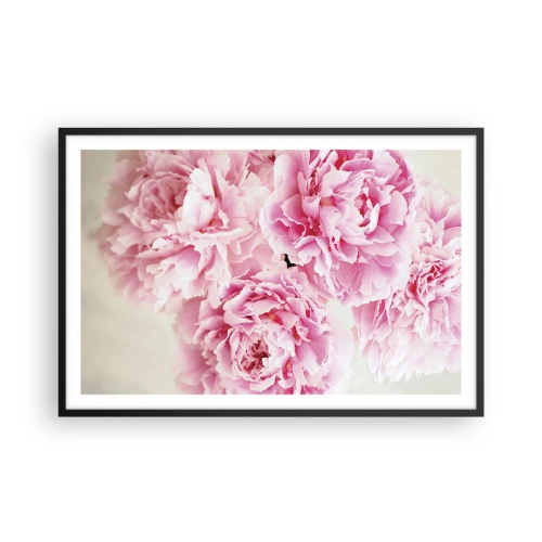 Affiche dans un cadre noir - Poster - En glamour rose - 91x61 cm