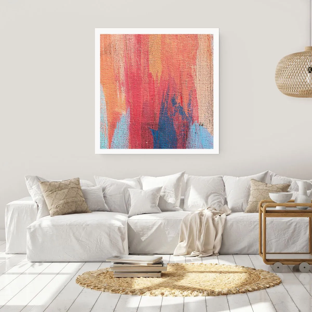 Affiche - Poster - Ecoulement de l'arc-en ciel - 30x30 cm