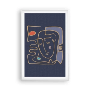 Affiche dans un cadre blanc - Poster - En réflexion - 61x91 cm