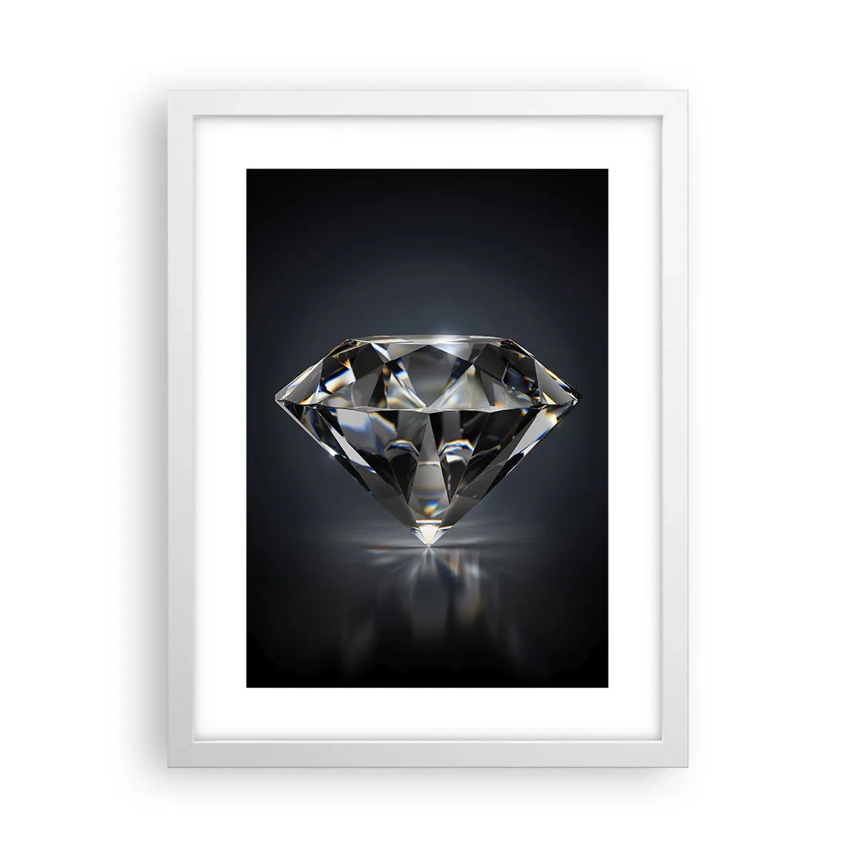 Affiche dans un cadre blanc - Poster - La meilleure amie - 30x40 cm