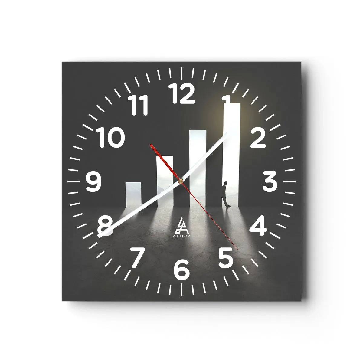 Horloge murale - Pendule murale - Succès – impression - 40x40 cm